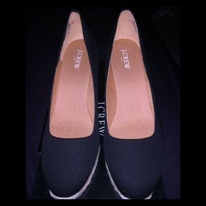 Brand new J.crew canvas wedge espridrilles sz 9.5